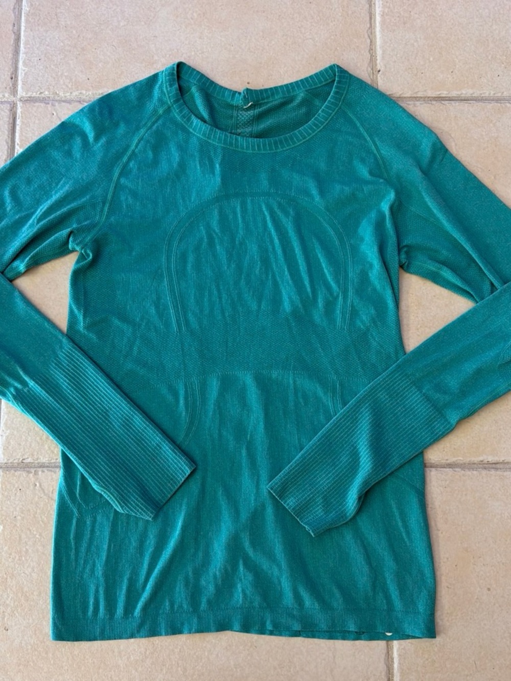 lululemon athletica Teal Long-Sleeve Crewneck Top